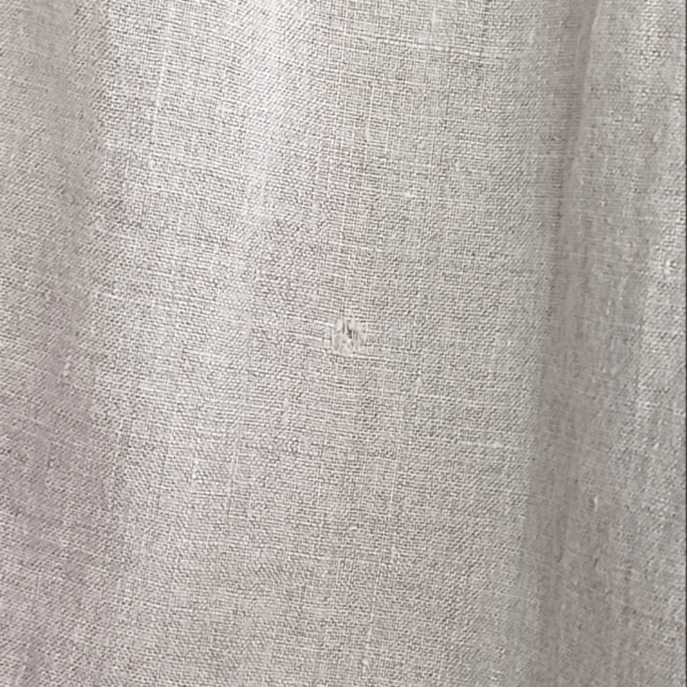 Flax 100% Linen Oatmeal Lagenlook Pull-On Sz L Pants - Picture 10 of 14